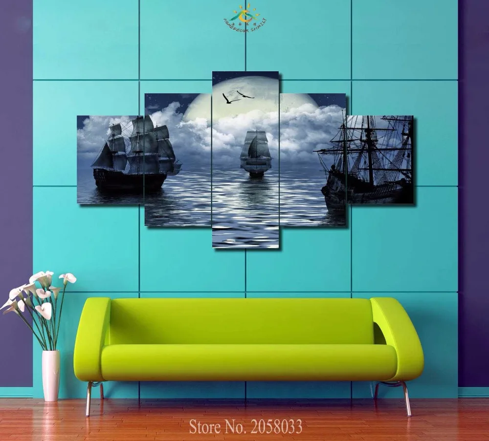 5 Pieces/set Limited Edition Sailing Ship Painting Wall Art Home Decoration Printed Canvas Painting for Living Room Wall Picture
5 Pieces/set Limited Edition Sailing Ship Painting Wall Art Home Decoration Printed Canvas Painting for Living Room Wall Picture