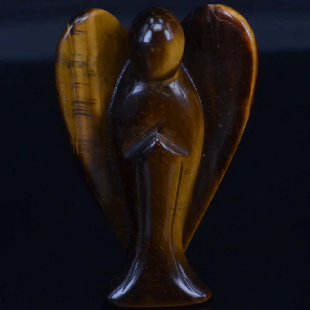 3 Inch Natural Yellow Tiger Eye Crystal Gemstone Carving Angel Statue Lucky Crafts Stone Figurine Chakra Healing Reiki Stone
3 Inch Natural Yellow Tiger Eye Crystal Gemstone Carving Angel Statue Lucky Crafts Stone Figurine Chakra Healing Reiki Stone