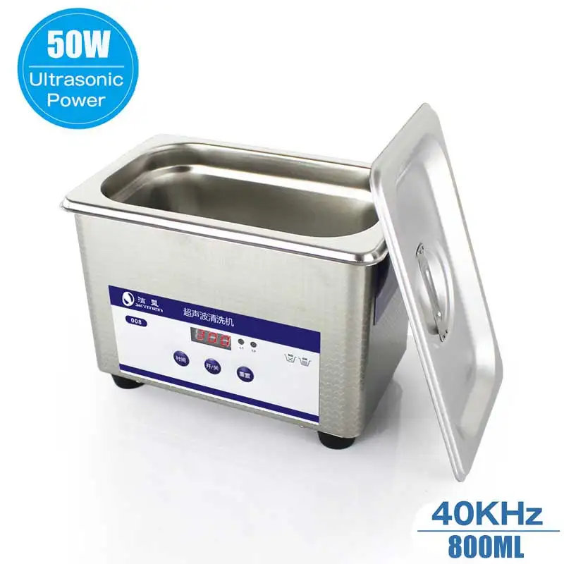 800ml Digital Ultrasonic Cleaner 60W 40kHz Household Ultrasonic Cleaning Machine Jewelry Parts Dental Glasses Washing Equipment
800ml Digital Ultrasonic Cleaner 60W 40kHz Household Ultrasonic Cleaning Machine Jewelry Parts Dental Glasses Washing Equipment