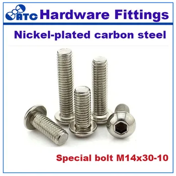 High quality standard 50pcs/lot half round head bolt Carbon Steel Nickel Plated for M14x30-10 Stainless steel SS304
High quality standard 50pcs/lot half round head bolt Carbon Steel Nickel Plated for M14x30-10 Stainless steel SS304