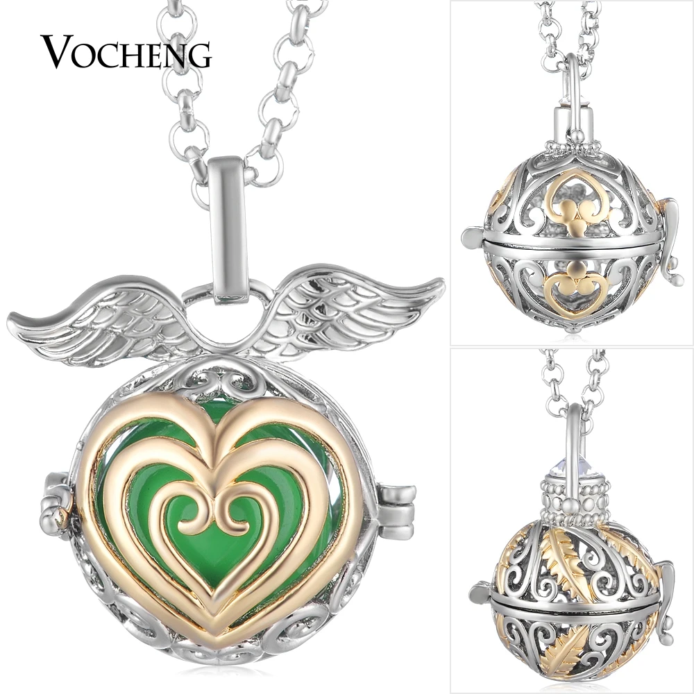 10pcs/lot Vocheng Mexican Chime Necklace Oil Diffuser Locket Pendant Copper Metal with Stainless Steel Chain 7 Styles VA-320*10
10pcs/lot Vocheng Mexican Chime Necklace Oil Diffuser Locket Pendant Copper Metal with Stainless Steel Chain 7 Styles VA-320*10