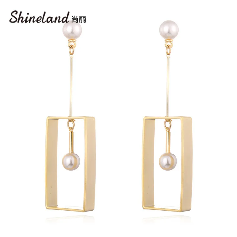 Shineland Geometric Square Dangle Earrings For Women Fashion Jewelry Shell Pearl Pendant Drop Earrings Elegant Party
Shineland Geometric Square Dangle Earrings For Women Fashion Jewelry Shell Pearl Pendant Drop Earrings Elegant Party