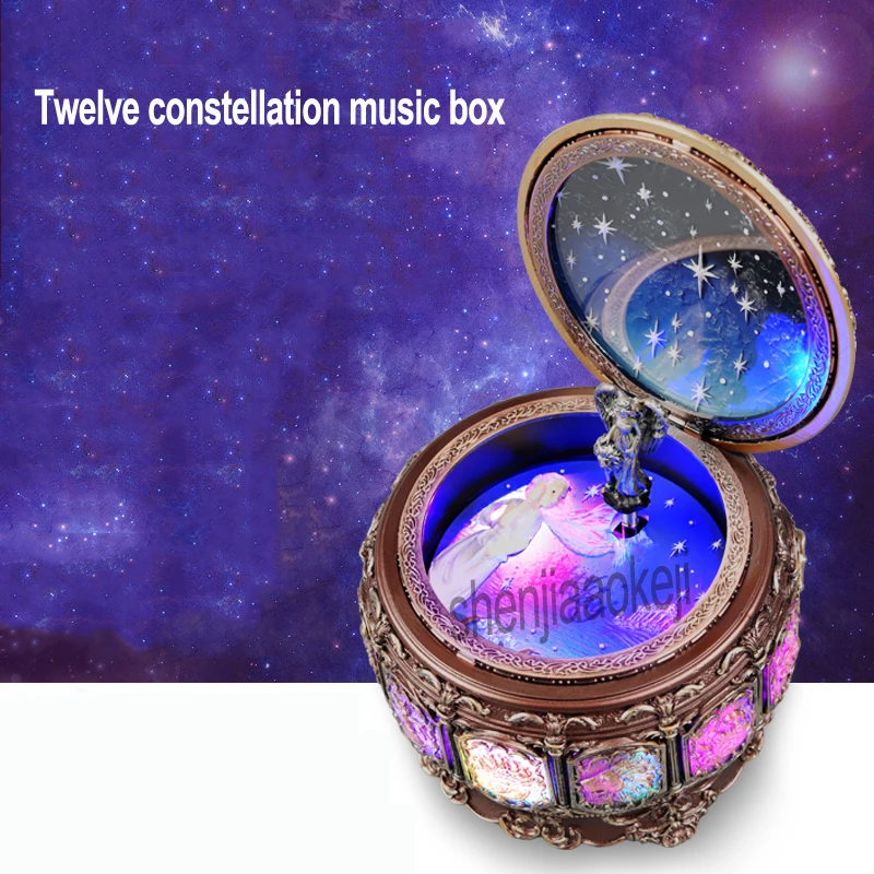 Twelve constellation music box Manual Arts 12 Constellation Musical Boxes with Led Flash Lights Valentine's Day Birthday Gift
Twelve constellation music box Manual Arts 12 Constellation Musical Boxes with Led Flash Lights Valentine's Day Birthday Gift