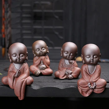 Handmade Cute Purple Clay Little Monk Tea Pet Ornaments Boutique Tea Famous Tea Shramanera Pet Play Accessories 1pcs S
Handmade Cute Purple Clay Little Monk Tea Pet Ornaments Boutique Tea Famous Tea Shramanera Pet Play Accessories 1pcs S