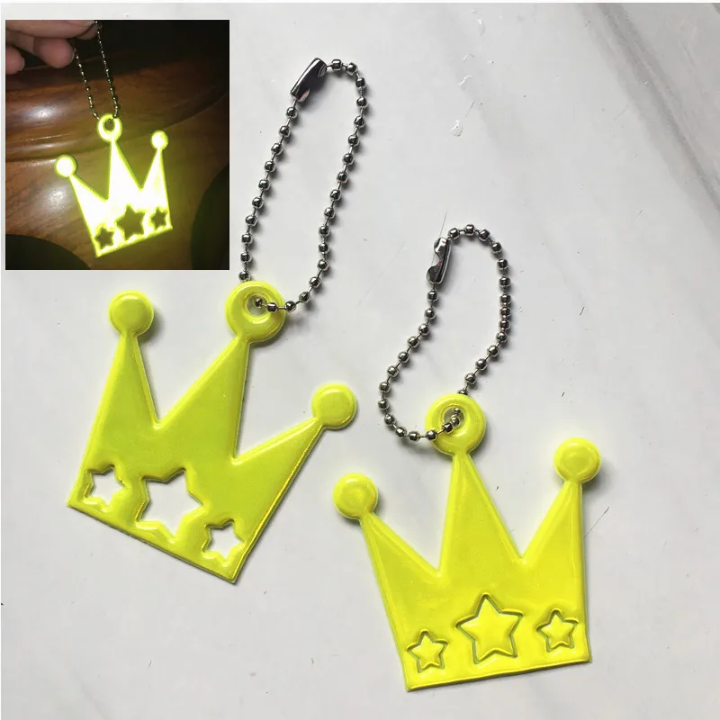 New sample star crown reflective pendant key chain Bag accessories Random selection improves night visibility,free shipping 
New sample star crown reflective pendant key chain Bag accessories Random selection improves night visibility,free shipping