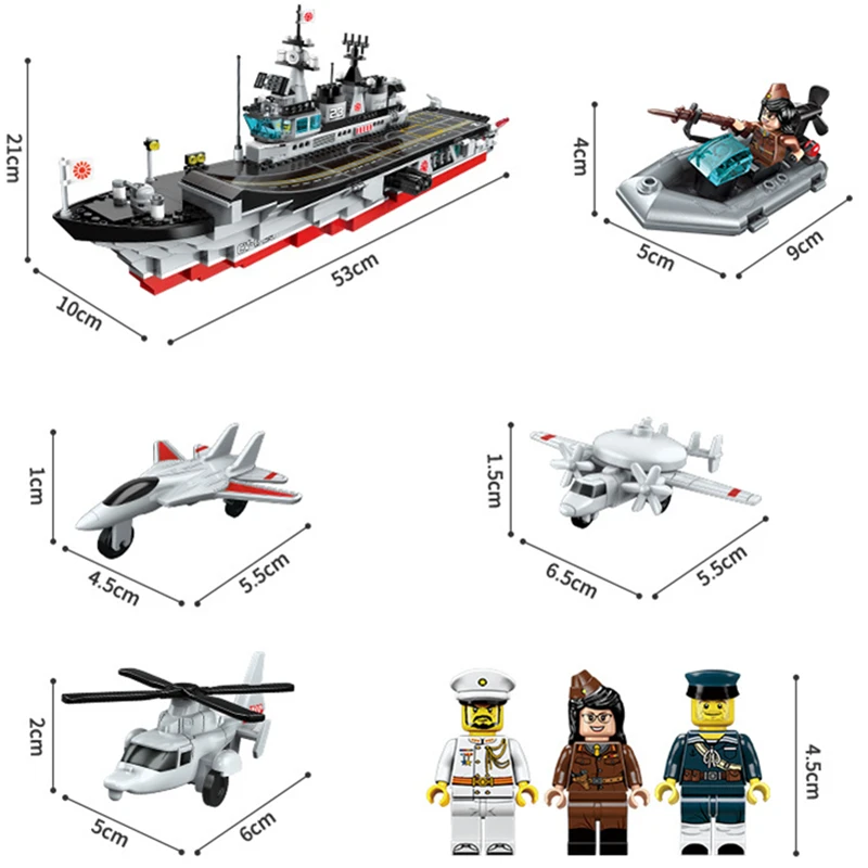ENLIGHTEN-Military-War-Red-Snake-Guard-Boat-Special-Forces-Figures-Building-Blocks-Sets-Bricks-Kids-Toys