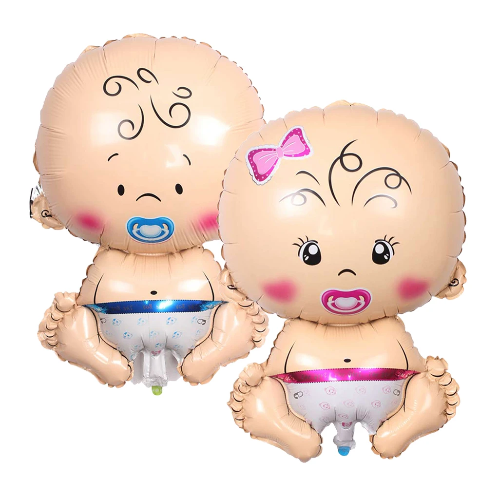 Pieces of 2 Baby Pacifier Doll Foil Balloon Baby Shower Boys Girls Birthday Party Decor Kids Toy Pieces of 2 Baby Pacifier Doll Foil Balloon Baby Shower Boys Girls Birthday Party Decor Kids Toy