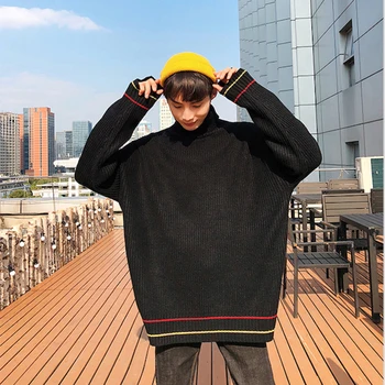 Korean Turtleneck Sweater Men Oversize Hip Hop Solid Pullovers Mens Jumper Warm Jersey Hombre Invierno High Collar Male Knitwear
Korean Turtleneck Sweater Men Oversize Hip Hop Solid Pullovers Mens Jumper Warm Jersey Hombre Invierno High Collar Male Knitwear
