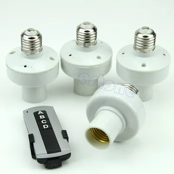 4Pcs Wireless Remote Control Light E27 Lamp Bulb Holder Cap Socket Switch New-Y103
4Pcs Wireless Remote Control Light E27 Lamp Bulb Holder Cap Socket Switch New-Y103
