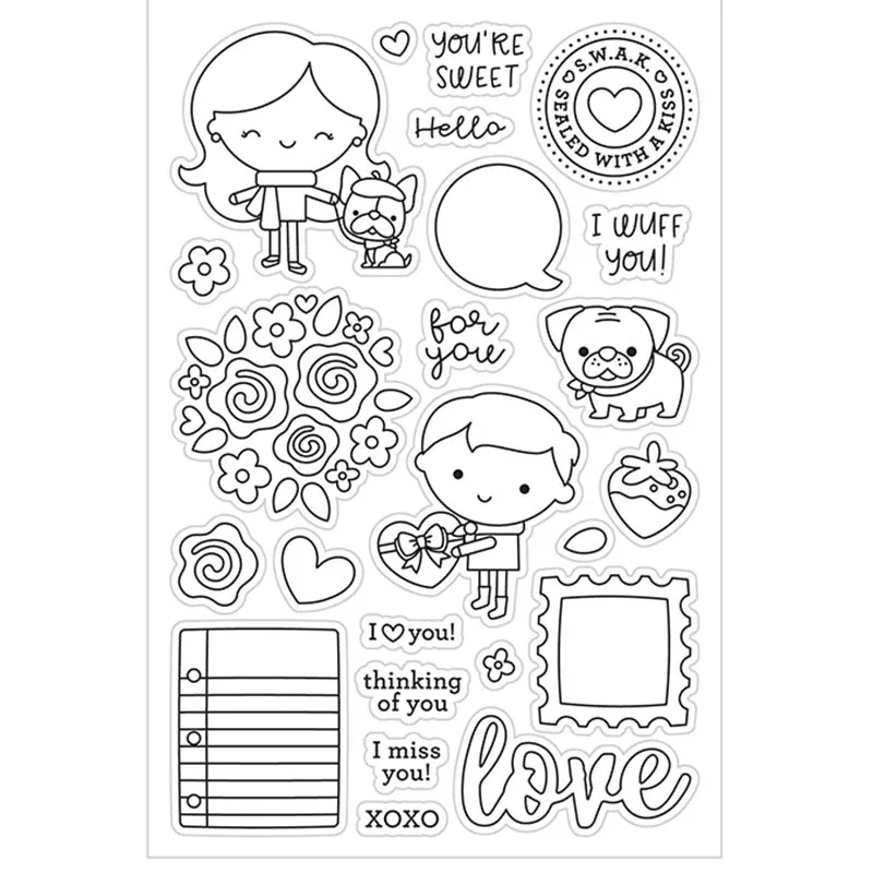 Love Transparent Clear Stamps for DIY scrapbooking/photo album Decorative clear stamp sheets
Love Transparent Clear Stamps for DIY scrapbooking/photo album Decorative clear stamp sheets