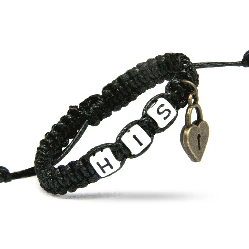 2pcs/pair Couple Bracelets His And Hers With Key Lock Black Rope Chain Lovers Gift Handmade Boyfriend Girlfriend Charm Bracelets
2pcs/pair Couple Bracelets His And Hers With Key Lock Black Rope Chain Lovers Gift Handmade Boyfriend Girlfriend Charm Bracelets