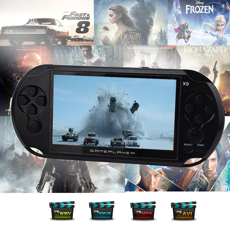 New Arrival 5.0 Inch Large Screen Handheld Game Player Support TV Out Put With MP3/Movie Camera Multimedia Video Game Console
New Arrival 5.0 Inch Large Screen Handheld Game Player Support TV Out Put With MP3/Movie Camera Multimedia Video Game Console