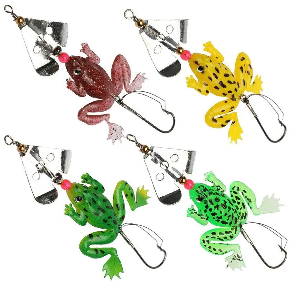 8pcs Mixed Color 6.5g Frog Fishing Lures Set 3D Fishing Eyes Rubber Frog Soft Fishing Lures Bass CrankBait Wobblers Tackle Hooks
8pcs Mixed Color 6.5g Frog Fishing Lures Set 3D Fishing Eyes Rubber Frog Soft Fishing Lures Bass CrankBait Wobblers Tackle Hooks