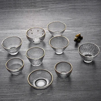 Star hammer heat-resistant glass gold three-legged tea cup single master Phnom Penh hammer small cups
Star hammer heat-resistant glass gold three-legged tea cup single master Phnom Penh hammer small cups