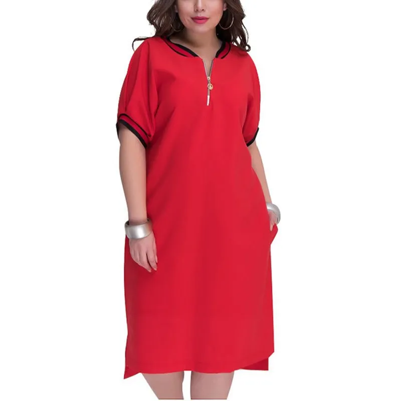 Summer dress large size 4XL 5XL 6XL 7XL 8XL fashion round neck solid color casual elegant dress
Summer dress large size 4XL 5XL 6XL 7XL 8XL fashion round neck solid color casual elegant dress