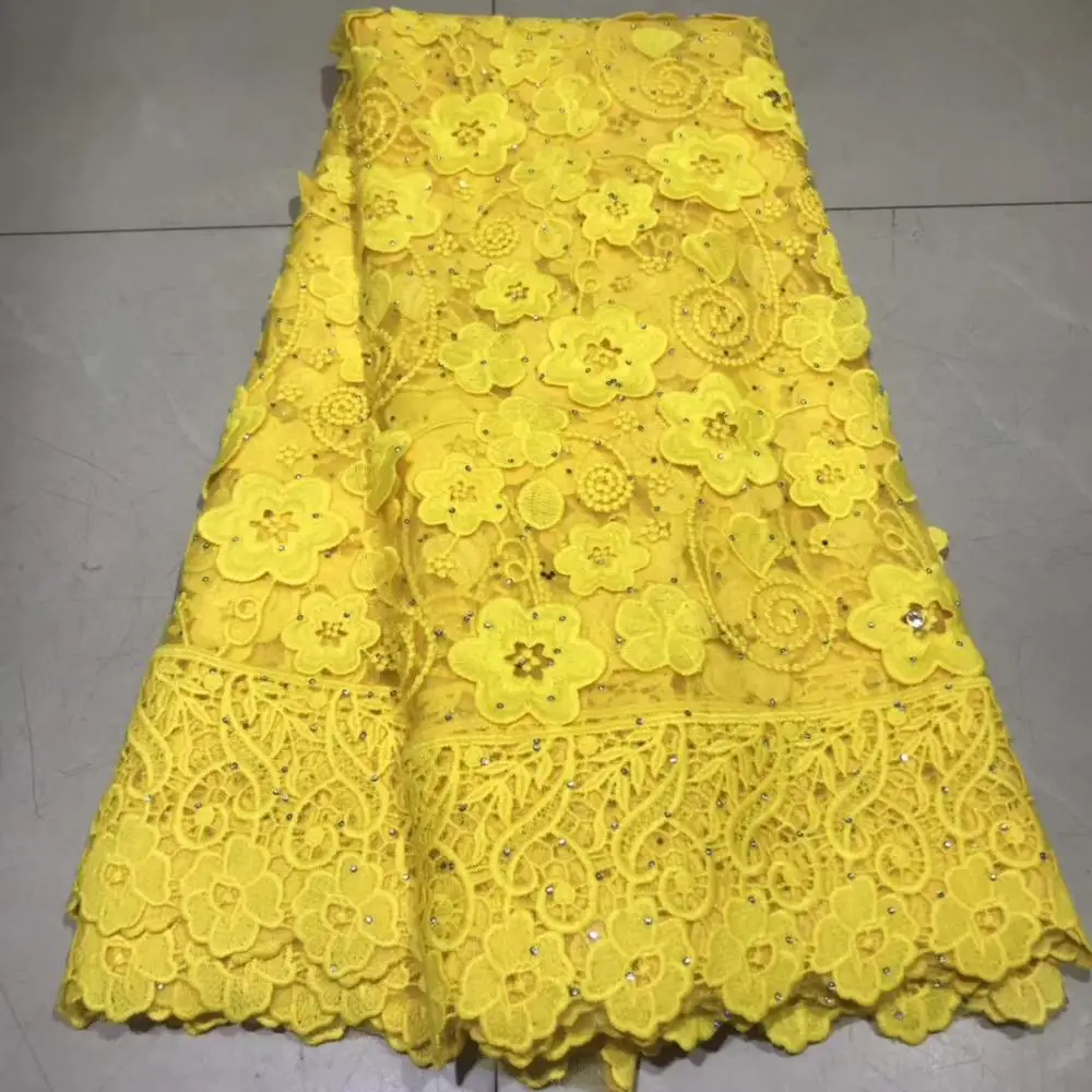 NEW Yellow African Net Lace Fabric With Beads Embroidery High Quality French Tulle Swiss voile Lace Fabrics 5Yards/Lot A2242
NEW Yellow African Net Lace Fabric With Beads Embroidery High Quality French Tulle Swiss voile Lace Fabrics 5Yards/Lot A2242