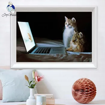 JOY SUNDAY Two cats cross stitch set DMC embroidered cross stitch set DIY handmade cloth 14CT and 11CT home wall decoration 8 
JOY SUNDAY Two cats cross stitch set DMC embroidered cross stitch set DIY handmade cloth 14CT and 11CT home wall decoration 8