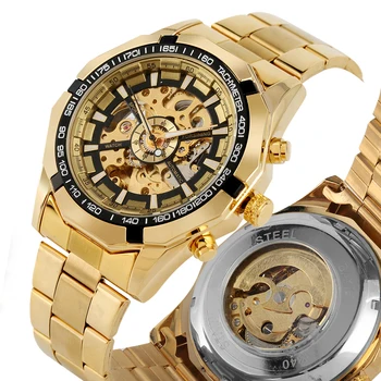 Skeleton Automatic-self-winding Mechanical Watches Business Style Arabic Numerals Gold Mechanical Watch Men Timepieces Clock
Skeleton Automatic-self-winding Mechanical Watches Business Style Arabic Numerals Gold Mechanical Watch Men Timepieces Clock