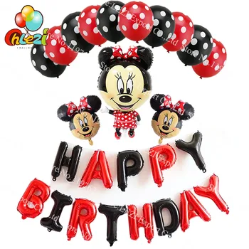 Birthday Party helium balls walking Mickey Minnie house wall decorations kids toys multi color hanging HBD letters Baby shower
Birthday Party helium balls walking Mickey Minnie house wall decorations kids toys multi color hanging HBD letters Baby shower