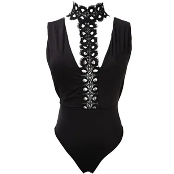 Fashion Sexy Women Sleeveless Lace Stretch Bodysuit Ladies Leotard Body Suit Tops T Shirts Playsuits Jumpsuits Black New S-XL
Fashion Sexy Women Sleeveless Lace Stretch Bodysuit Ladies Leotard Body Suit Tops T Shirts Playsuits Jumpsuits Black New S-XL