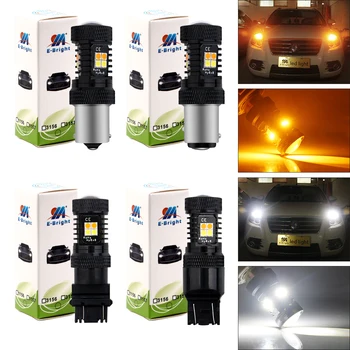 1Piece Switchback Led P21W BA15S BAU15S PY21W 3156 3157 7440 7443 3030 White + Amber Dual Color Car LED Turn Light Day Lights
1Piece Switchback Led P21W BA15S BAU15S PY21W 3156 3157 7440 7443 3030 White + Amber Dual Color Car LED Turn Light Day Lights