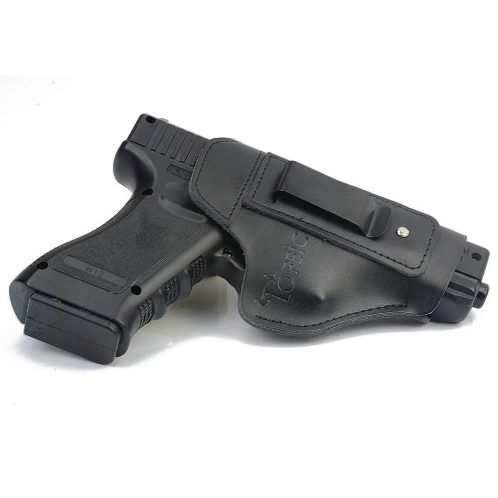 Leather IWB Concealed Carry Gun Holster for Glock 17 19 22 23 43 Sig Sauer P226 P229 Ruger Beretta 92 M92 Sadoun.com