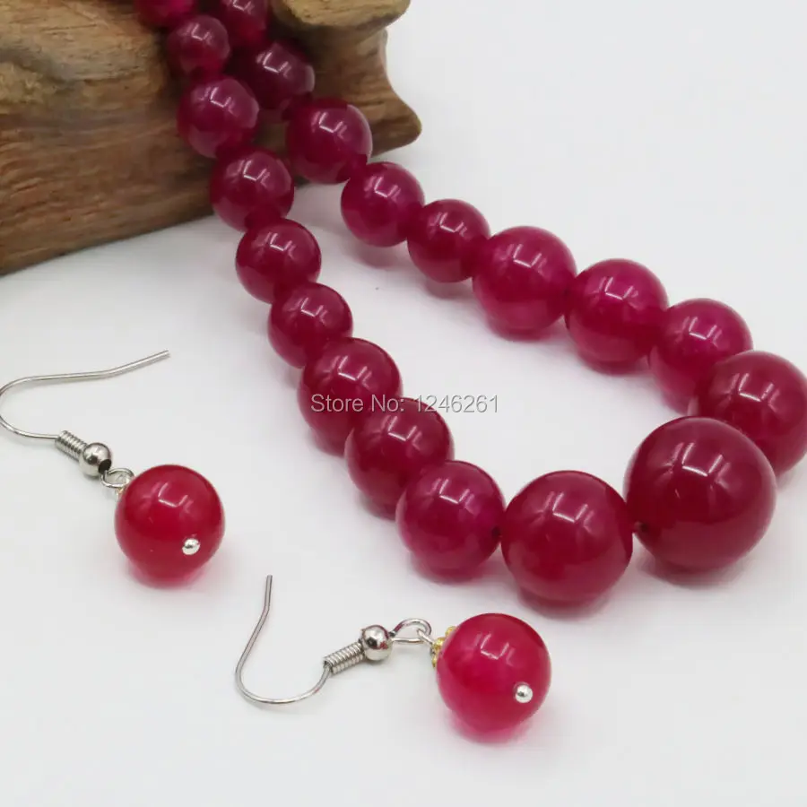 6-14mm Red Chalcedony Stone Tower Necklace Chain Earring Sets Round Beads Fashion Jewelry Sets Women Gifts Accessories 18inch
6-14mm Red Chalcedony Stone Tower Necklace Chain Earring Sets Round Beads Fashion Jewelry Sets Women Gifts Accessories 18inch