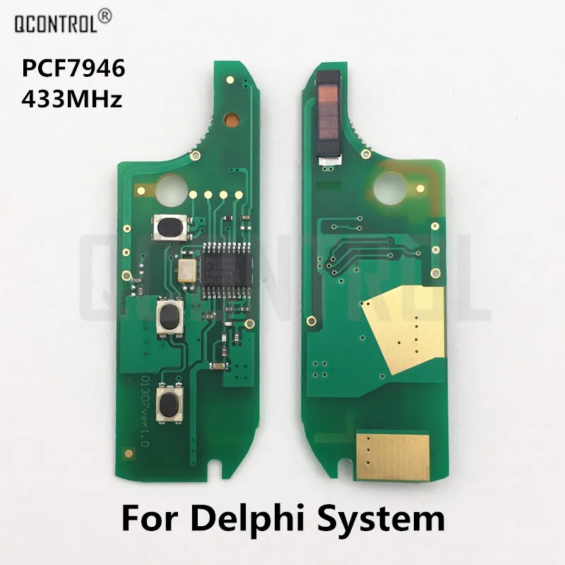 QCONTROL Car Remote Key Circuit Board for FIAT 500 Doblo Fiorino Grande Punto Evo Qubo PCF7946 Chip 433 MHz
QCONTROL Car Remote Key Circuit Board for FIAT 500 Doblo Fiorino Grande Punto Evo Qubo PCF7946 Chip 433 MHz