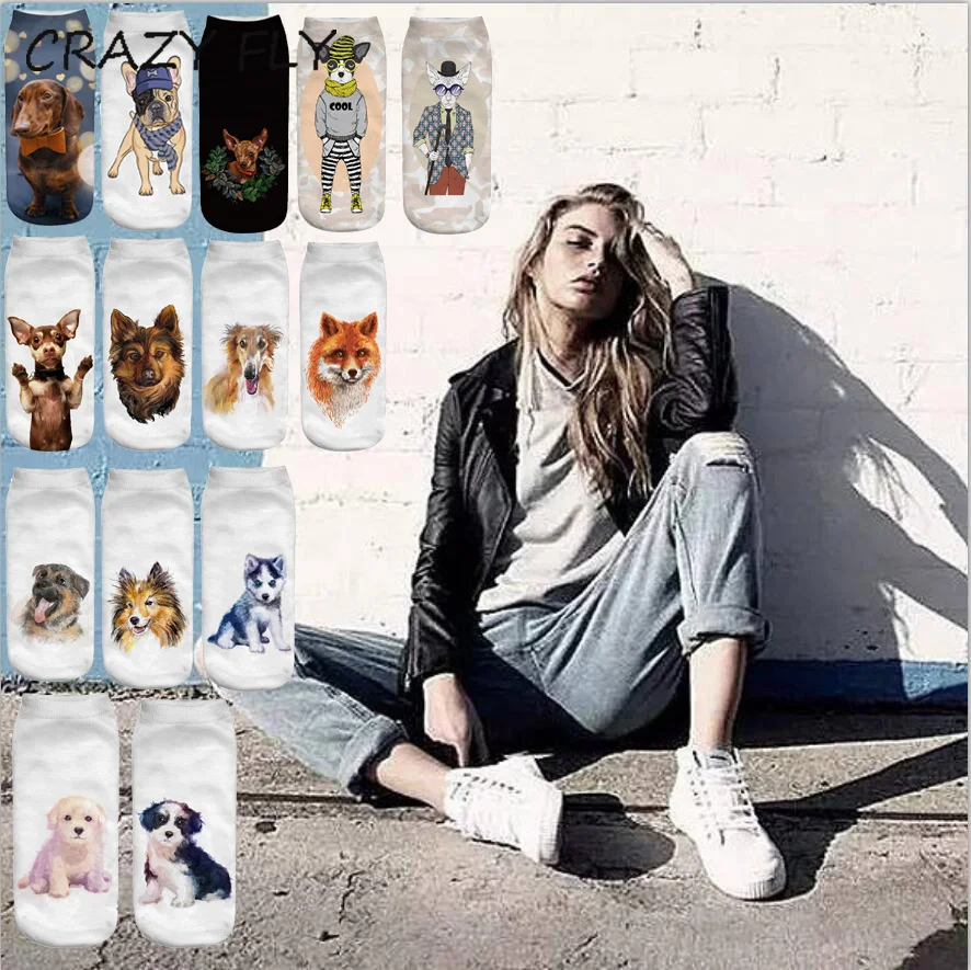 CRAZY FLY 2019 New 1Pair 3D Printing Dogs Socks Alaska Husky Bichon Canine Labrador Retriever Golden Retriever Samoyed Shepherd
CRAZY FLY 2019 New 1Pair 3D Printing Dogs Socks Alaska Husky Bichon Canine Labrador Retriever Golden Retriever Samoyed Shepherd