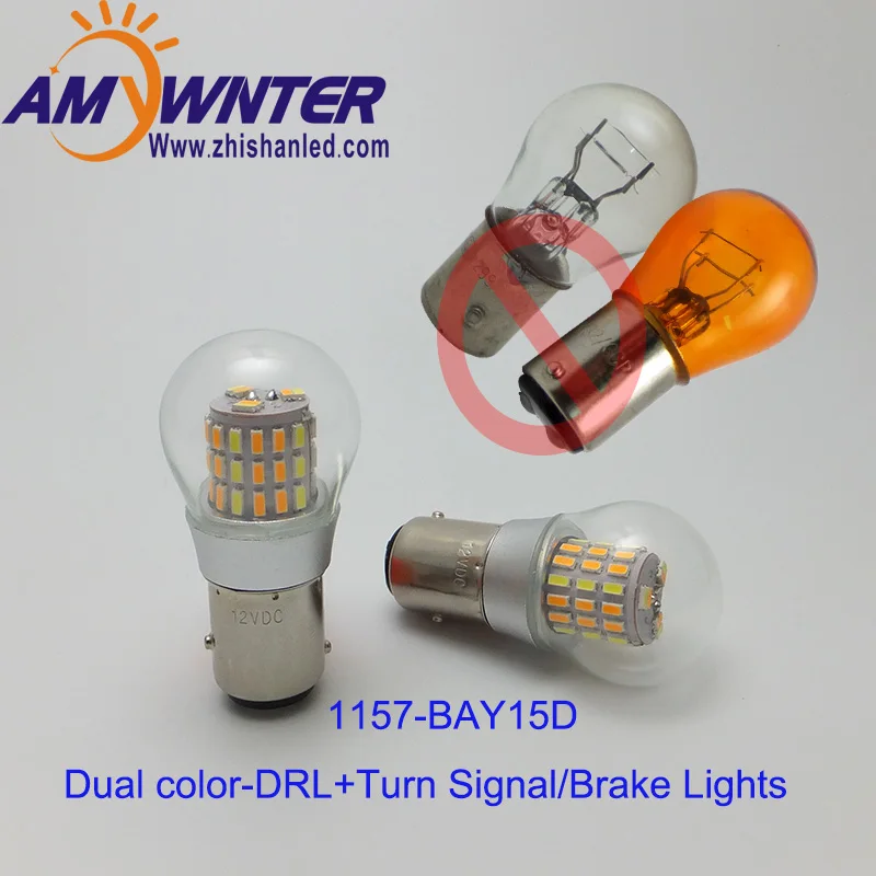 AMYWNTER Super Bright BAY15D P21/5W 1157 LED Daytime Running Light Auto light Signal Lamp12V Canbus Dual Color White Yellow
AMYWNTER Super Bright BAY15D P21/5W 1157 LED Daytime Running Light Auto light Signal Lamp12V Canbus Dual Color White Yellow
