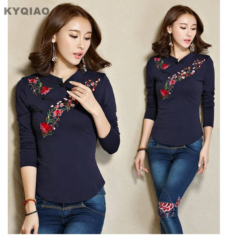 KYQIAO Cheap-clothes-china camisas femininas ethnic hippie mandarin collar long sleeve dark blue white green black yellow blouse
KYQIAO Cheap-clothes-china camisas femininas ethnic hippie mandarin collar long sleeve dark blue white green black yellow blouse