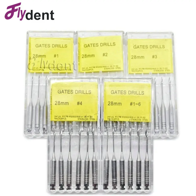 

Dental 28mm Gates Glidden Endodontic Files Reamers Drill Burs Endo Gate Drills Dentist Materials