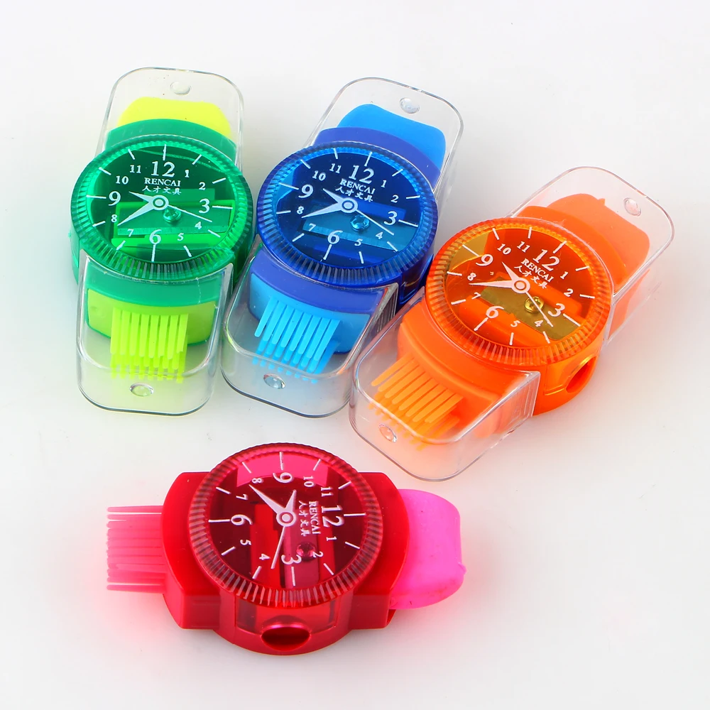4pcs Creative Mini Colourful Pencil Sharpeners With Erasers Brush For Office School Supplies Stationery
4pcs Creative Mini Colourful Pencil Sharpeners With Erasers Brush For Office School Supplies Stationery