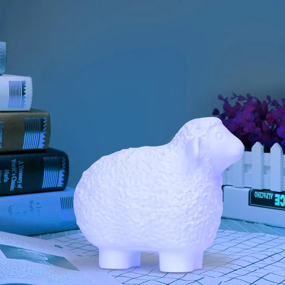 Kids Real 3D Print Sheep Lamp Luminous Toy 16 Color Change LED Night Light Touch Remote Control Bedside Lighting Desk Lamp
Kids Real 3D Print Sheep Lamp Luminous Toy 16 Color Change LED Night Light Touch Remote Control Bedside Lighting Desk Lamp