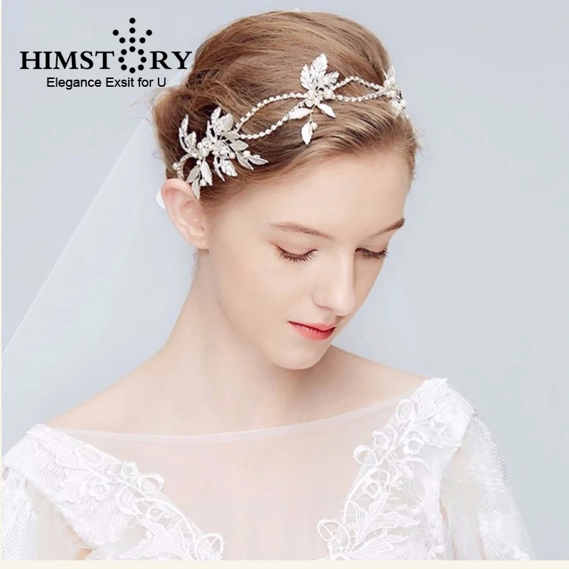 HIMSTORY Leaves Pearl Bridal Tiaras Headband Wedding Hair Headpiece Handmade Ornaments Hairband Jewelry Accessories
HIMSTORY Leaves Pearl Bridal Tiaras Headband Wedding Hair Headpiece Handmade Ornaments Hairband Jewelry Accessories