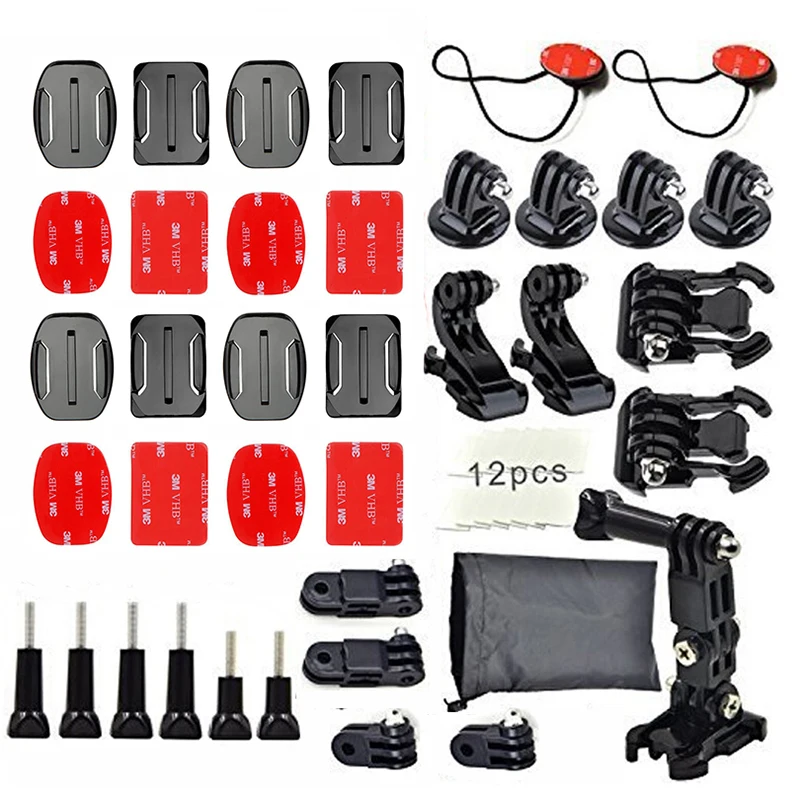 Outdoor Sports Kits Buckle Clip Basic Mount Curved+Flat Adhesive Mounts Sticky Tripod Mount for All GoPro Hero Camera Models
Outdoor Sports Kits Buckle Clip Basic Mount Curved+Flat Adhesive Mounts Sticky Tripod Mount for All GoPro Hero Camera Models