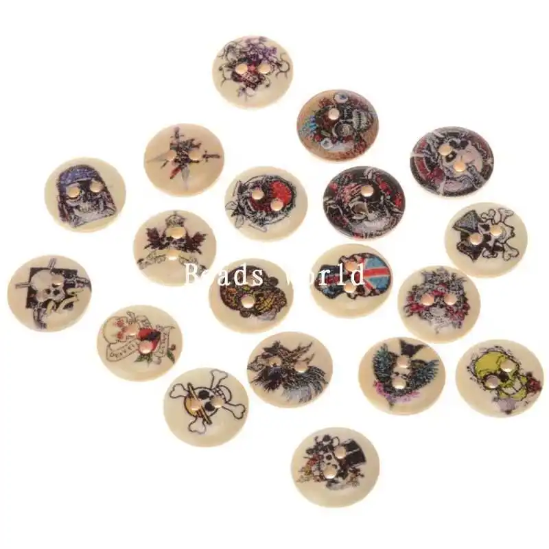 100 Nature Mixed Skull Pattern Wood Sewing Buttons Scrapbooking 2 Holes 15mm (W04511 X 1)
100 Nature Mixed Skull Pattern Wood Sewing Buttons Scrapbooking 2 Holes 15mm (W04511 X 1)