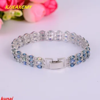 KJJEAXCMY fine jewelry 925 silver inlaid with natural sapphire gold bracelet luxurious atmosphere.
KJJEAXCMY fine jewelry 925 silver inlaid with natural sapphire gold bracelet luxurious atmosphere.