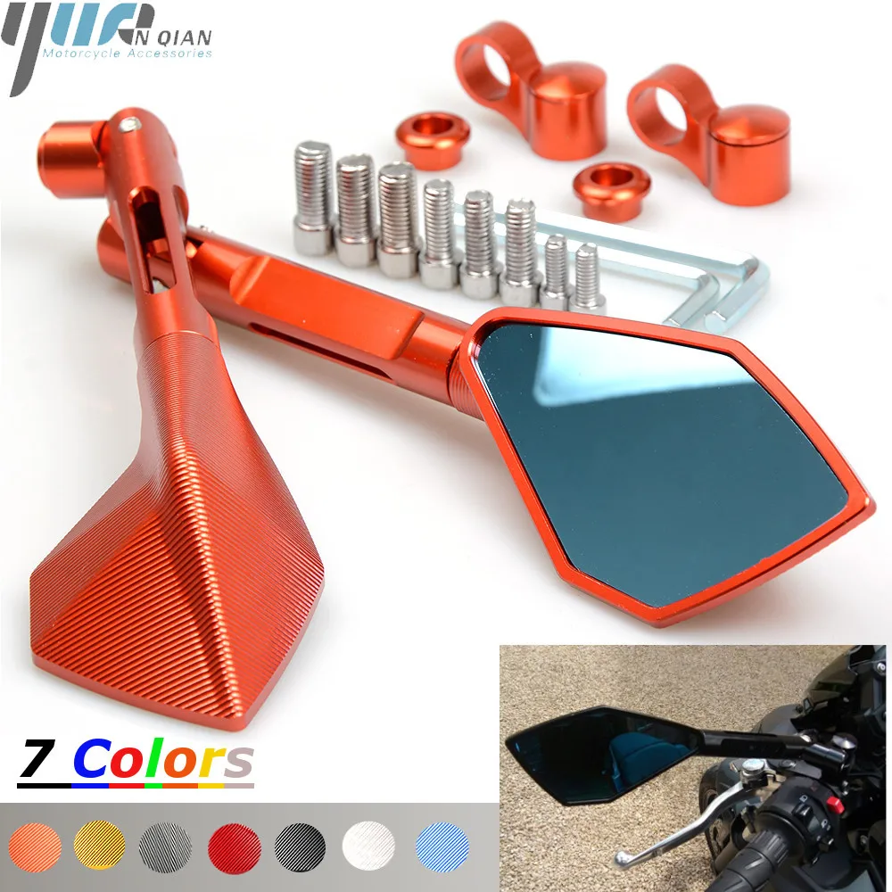 2Pcs Motorcycle Mirrors Universal Motor Bike Left Right Side Rearview Mirrors For KTM DUKE200 DUKE390 DUKE690 Honda BMW
2Pcs Motorcycle Mirrors Universal Motor Bike Left Right Side Rearview Mirrors For KTM DUKE200 DUKE390 DUKE690 Honda BMW