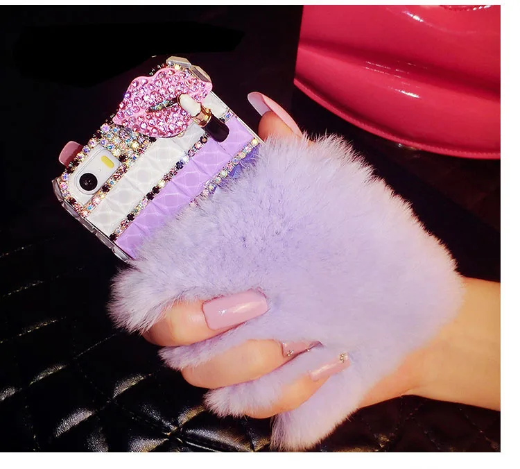 Half Rabbit Fur Coated Rhinestone Bling Diamond Plush Furry Hard Cover Case for iPhone XS Max XR XS X 8 7 Plus 6 6S 5s 5
Half Rabbit Fur Coated Rhinestone Bling Diamond Plush Furry Hard Cover Case for iPhone XS Max XR XS X 8 7 Plus 6 6S 5s 5