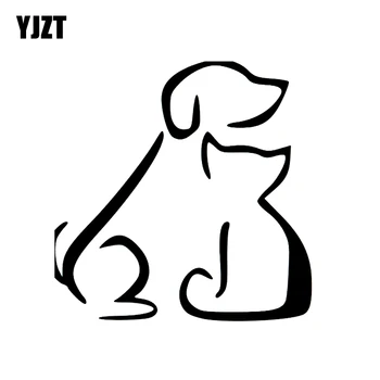 YJZT 13CM*13CM Cat Dog Lover Vinyl Car Truck Sticker Accessnies Decoration Black/Silver C2-3184
YJZT 13CM*13CM Cat Dog Lover Vinyl Car Truck Sticker Accessnies Decoration Black/Silver C2-3184