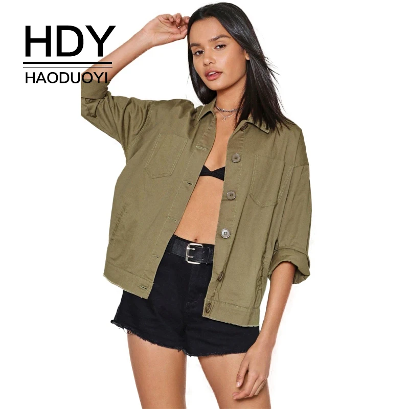 HDY Haoduoyi Women's Casual Letter Print Back Single-breasted Coat Boyfriend Style Basic Jacket Outwear Autumn Fashion Coats
HDY Haoduoyi Women's Casual Letter Print Back Single-breasted Coat Boyfriend Style Basic Jacket Outwear Autumn Fashion Coats