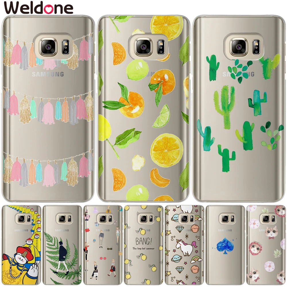 Weldone милый мультяшный чехол для телефона Samsung A8 Plus 2018 A3 A5 A7 2015 2016 2017 мягкие