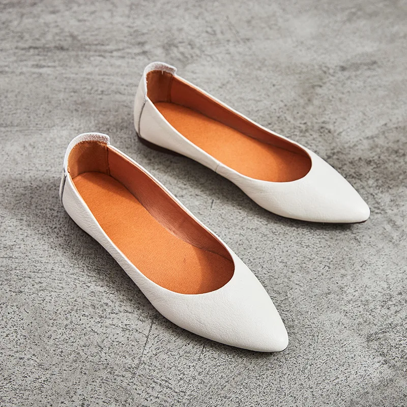 Fashion Women Shoes Flat Bottomed Woman Shoes Pointed Toe Shoes Genuine Leather Women Loafers All-match Office Shoes Solid Color
Fashion Women Shoes Flat Bottomed Woman Shoes Pointed Toe Shoes Genuine Leather Women Loafers All-match Office Shoes Solid Color
