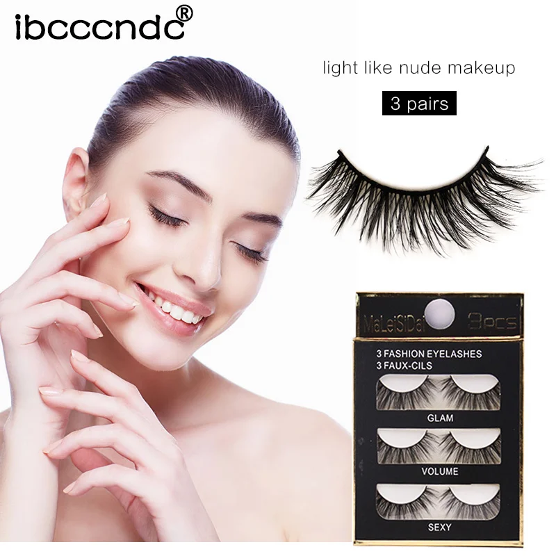 New 3 pairs natural false eyelashes fake lashes long makeup 3d mink lashes extension eyelash mink eyelashes for beauty makeup
New 3 pairs natural false eyelashes fake lashes long makeup 3d mink lashes extension eyelash mink eyelashes for beauty makeup