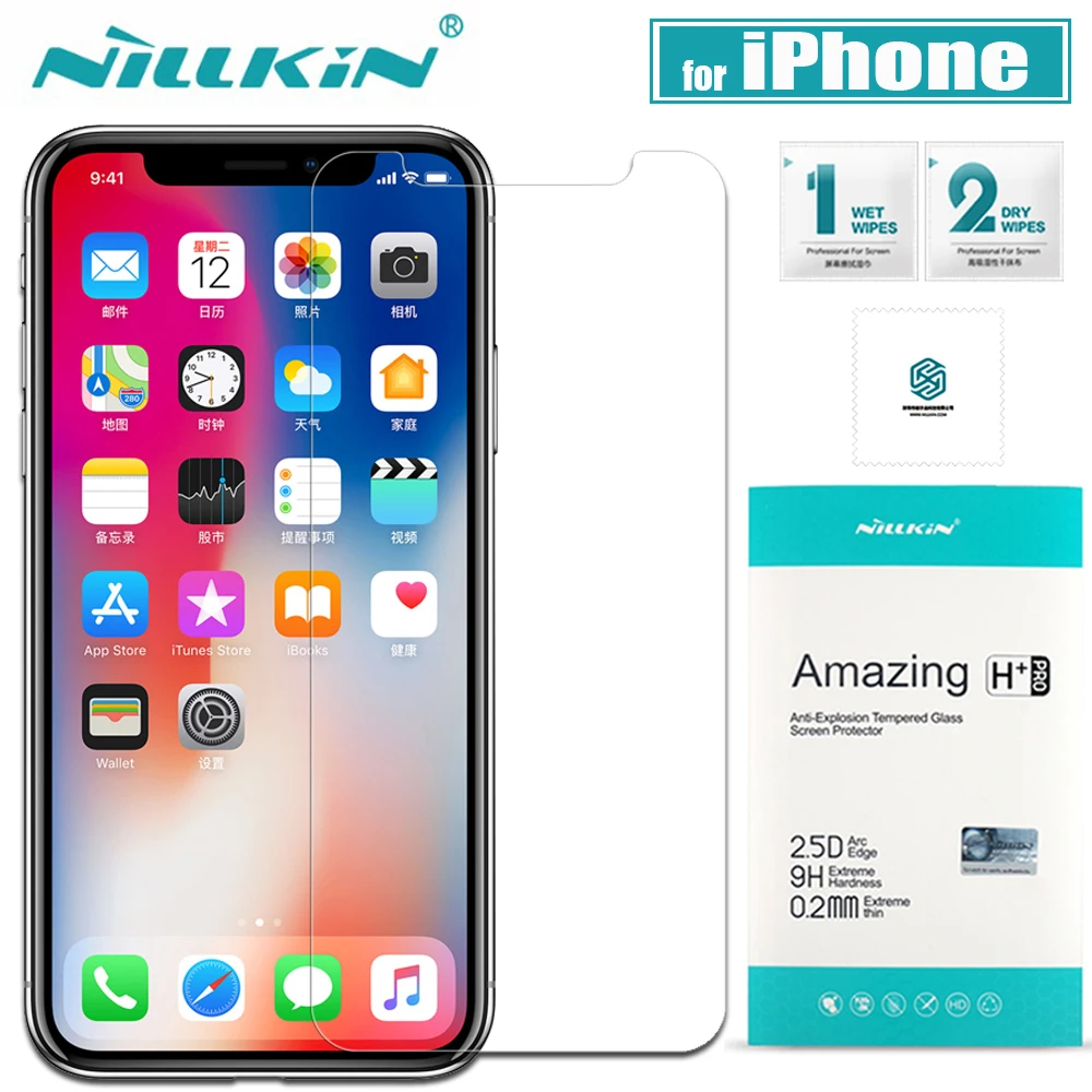 Nillkin for iPhone 8/7/X/XS/XR/6S/6 Glass Screen Protector 9H Clear Protective Glass for iPhone Xs Max 8/7/6s/6 Plus Glass
Nillkin for iPhone 8/7/X/XS/XR/6S/6 Glass Screen Protector 9H Clear Protective Glass for iPhone Xs Max 8/7/6s/6 Plus Glass