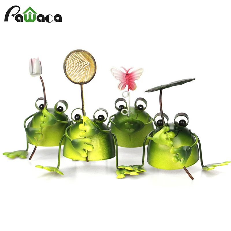 4Pcs/Set Cute Frog Figurine Decoration Iron Art Artificial Animal Crafts Micro Landscape Frog Figurine Ornaments Home Decoration
4Pcs/Set Cute Frog Figurine Decoration Iron Art Artificial Animal Crafts Micro Landscape Frog Figurine Ornaments Home Decoration