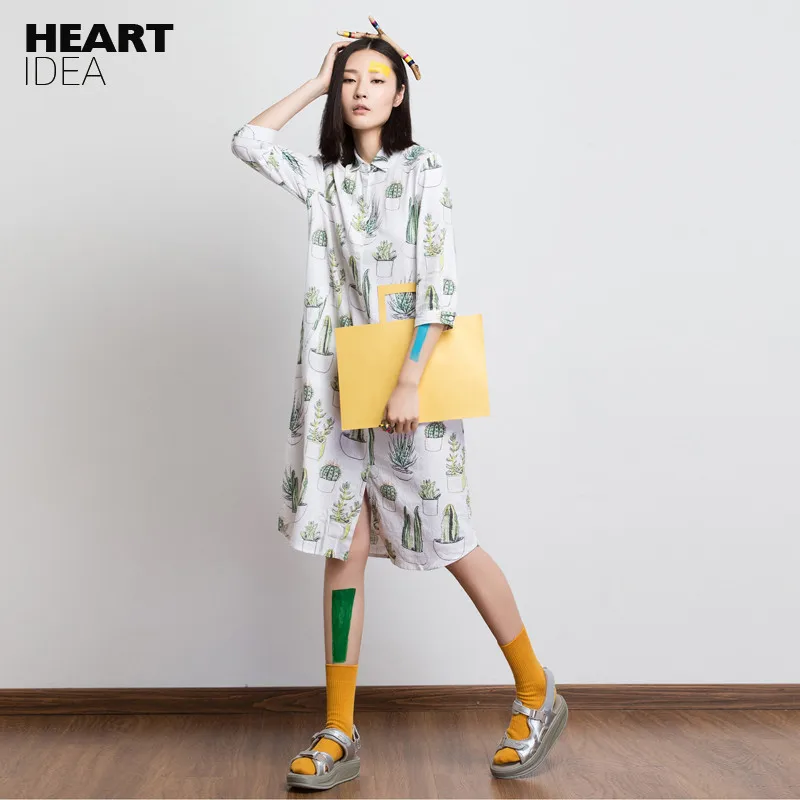 LYNETTE'S CHINOISERIE Preppy style summer linen plus size clothing print sleeve length shirt one-piece dress
LYNETTE'S CHINOISERIE Preppy style summer linen plus size clothing print sleeve length shirt one-piece dress