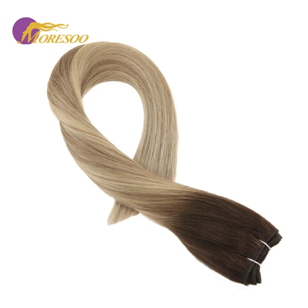 Moresoo Remy Brazilian Human Hair Extensions Colorful Brown #3 Fading to #8 Highlighted with #22 Sew in Weft Hair Bundles 100G
Moresoo Remy Brazilian Human Hair Extensions Colorful Brown #3 Fading to #8 Highlighted with #22 Sew in Weft Hair Bundles 100G