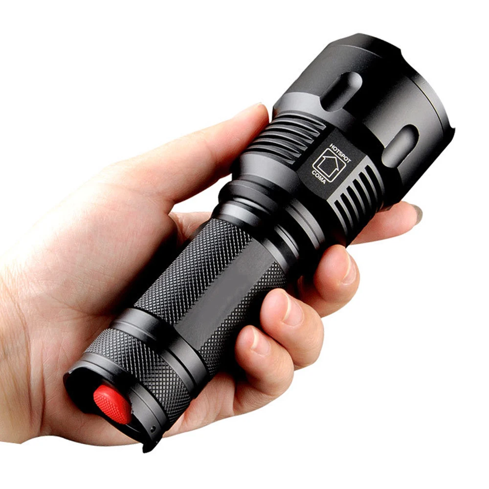 10W Powerful 1000 LMs Zoomable Handy LED Flashlight, Long Throw LED Torch Lamp Outdoor Camp Emergency Lanterna Adjustable Focus
10W Powerful 1000 LMs Zoomable Handy LED Flashlight, Long Throw LED Torch Lamp Outdoor Camp Emergency Lanterna Adjustable Focus